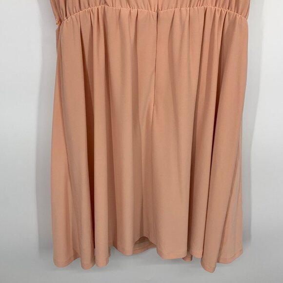 BCBGeneration Dress Pink V Neck Sleeveless Mini Jersey Romantic - Picture 12 of 12